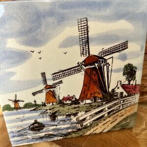 Delft Windmill Tile: Color